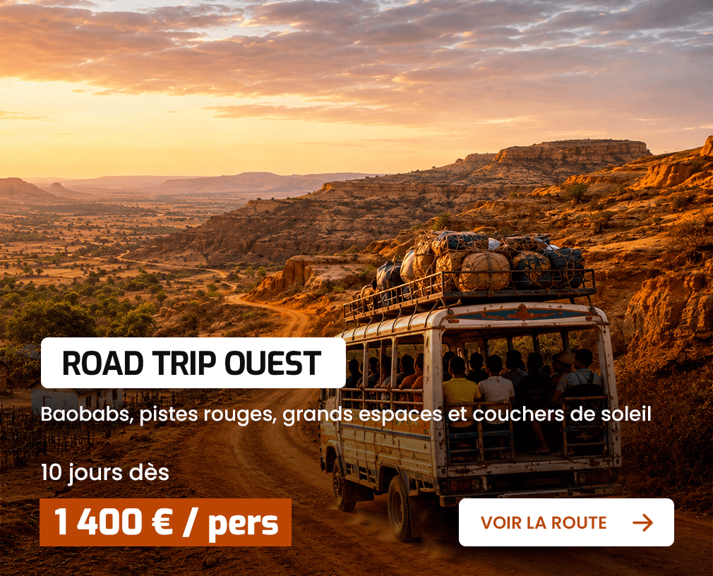 Road Trip Ouest : baobabs, pistes rouges, grands espaces et couchers de soleil, 10 jours dès 1 400 € par personne